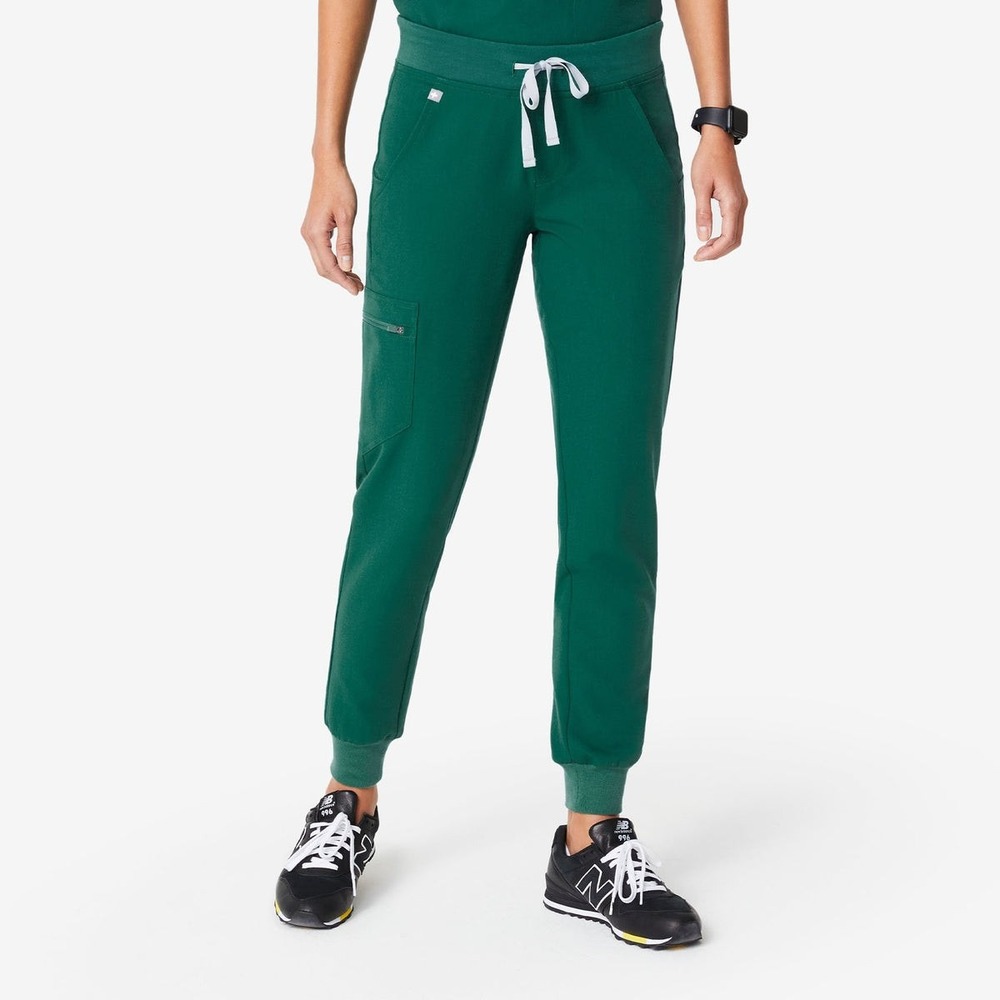 FIGS Technical Collection Pants Womens XXL Hunter Green Zamora Jogger Scrub Pant